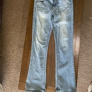 American Eagle Outfitters Blue Flare Wide Leg Jeans